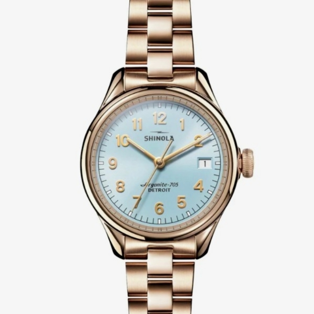 Shinola Women's Vinton NWT- Champagne Gold w/ Mother of Pearl